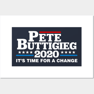 Pete Buttigieg 2020 It's Time For A Change Posters and Art